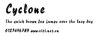 Cyclone.ttf字體轉換器圖片