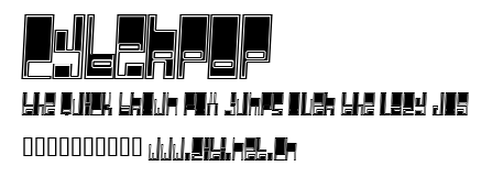 Cyberpop.ttf字體轉換器圖片