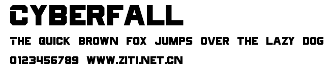 Cyberfall.ttf字體轉換器圖片