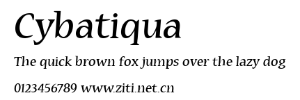 Cybatiqua.ttf字體轉換器圖片