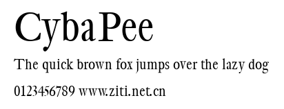 CybaPee.ttf字體轉換器圖片