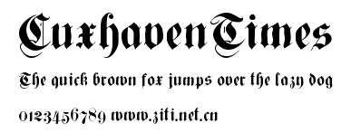 CuxhavenTimes.ttf字體轉換器圖片