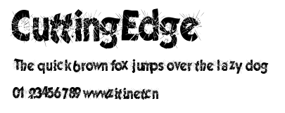 CuttingEdge.ttf字體轉換器圖片