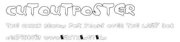 CutoutPoster.ttf字體轉換器圖片