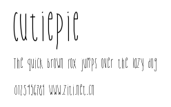 Cutiepie.ttf字體轉換器圖片