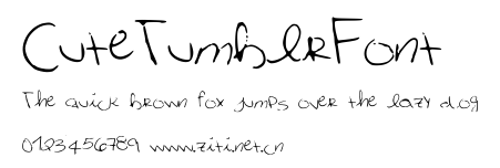 CuteTumblrFont.ttf字體轉換器圖片