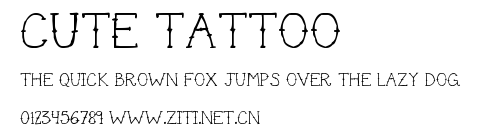 Cute Tattoo.ttf