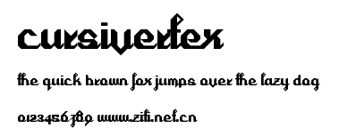Cursivertex.ttf字體轉換器圖片