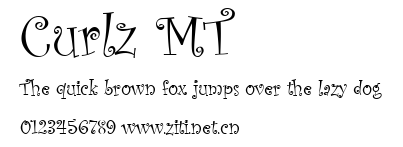 Curlz MT.ttf字體轉換器圖片