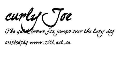 curlyJoe.otf字體轉換器圖片