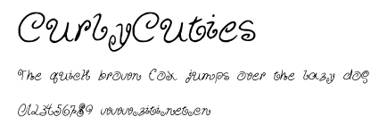 CurlyCuties.ttf字體轉換器圖片