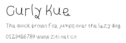 Curly Kue.otf字體轉換器圖片