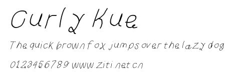Curly Kue.otf字體轉換器圖片
