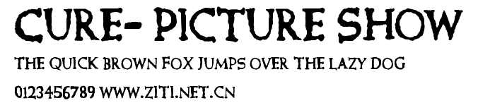 Cure- Picture Show.ttf字體轉換器圖片