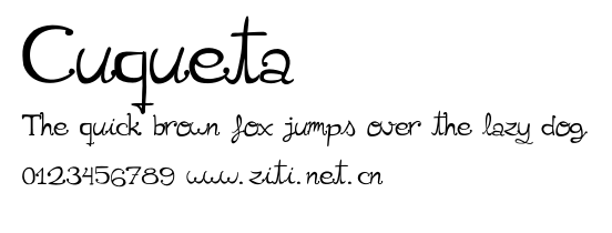 Cuqueta.otf字體轉換器圖片