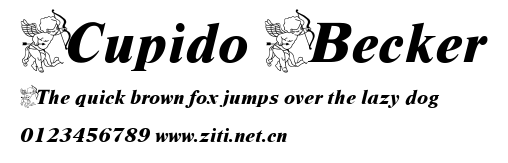 Cupido Becker.ttf字體轉換器圖片