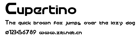 Cupertino.ttf字體轉換器圖片