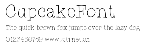 CupcakeFont.ttf字體轉換器圖片
