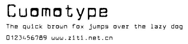 Cuomotype.ttf字體轉換器圖片