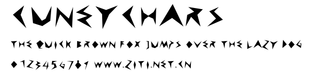 CuneyChars.ttf字體轉換器圖片