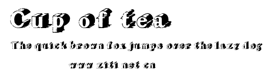 Cup of tea.ttf字體轉換器圖片