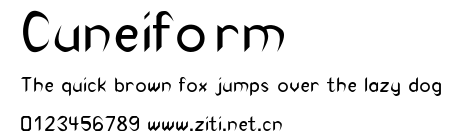 Cuneiform.ttf字體轉換器圖片