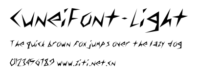 CuneiFont-Light.ttf字體轉換器圖片