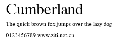 Cumberland.ttf字體轉換器圖片