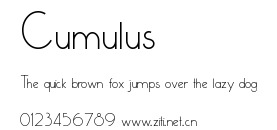 Cumulus.ttf字體轉換器圖片