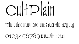 CultPlain.ttf字體轉換器圖片
