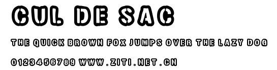 Cul de sac.ttf字體轉換器圖片