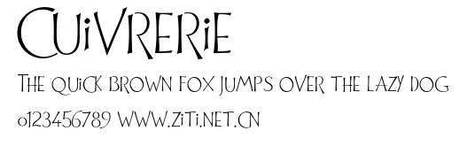 Cuivrerie.otf字體轉換器圖片