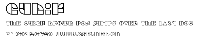 Cubik.otf字體轉換器圖片