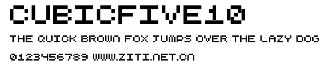 CubicFive10.ttf字體轉換器圖片