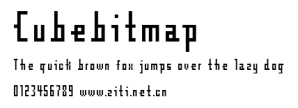 Cubebitmap.ttf