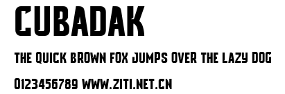 Cubadak.ttf字體轉換器圖片