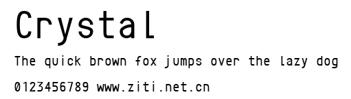Crystal.ttf字體轉換器圖片