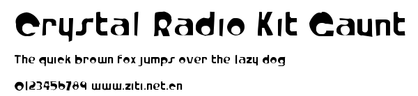 Crystal Radio Kit Gaunt.ttf字體轉換器圖片