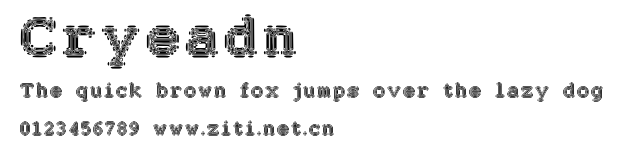 Cryeadn.ttf字體轉換器圖片