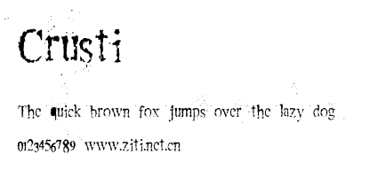 Crusti.ttf字體轉換器圖片