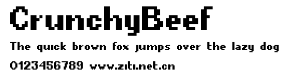 CrunchyBeef.ttf字體轉換器圖片