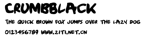 CrumbBlack.ttf字體轉換器圖片