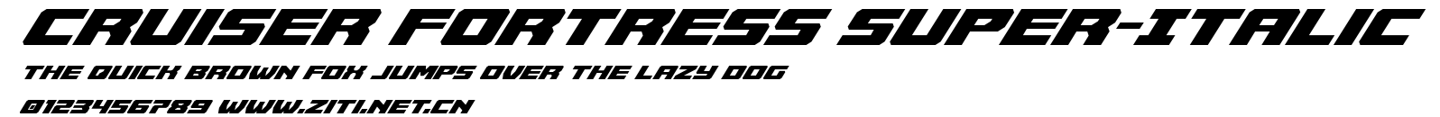 Cruiser Fortress Super-Italic.ttf字體轉換器圖片