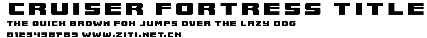 Cruiser Fortress Title.ttf字體轉換器圖片
