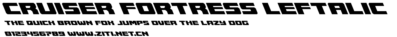 Cruiser Fortress Leftalic.ttf字體轉換器圖片