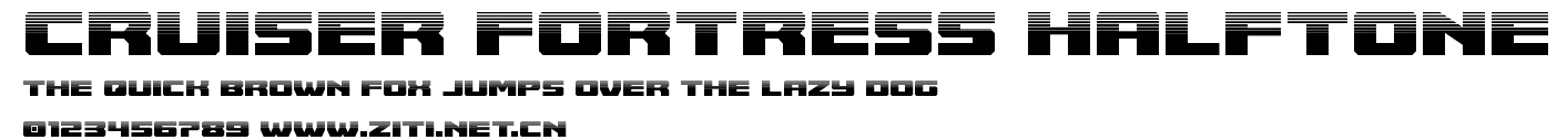Cruiser Fortress Halftone.ttf