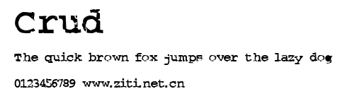 Crud.ttf字體轉換器圖片