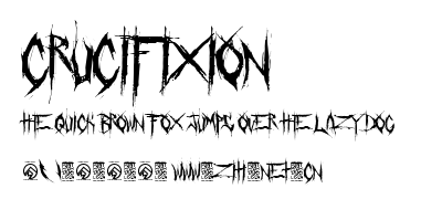Crucifixion.ttf字體轉換器圖片