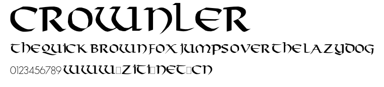 Crownler.ttf字體轉換器圖片