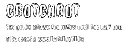 Crotchrot.ttf字體轉換器圖片